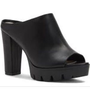 Nine West Black Mules HYPE38